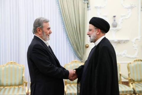 وفد الجهاد برئاسة  النخالة يلتقي الرئيس الإيراني في طهران.jpg