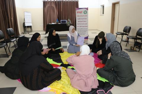 اختتام جلسات دعم نفسي جمعي لأمهات فتيات ذوات إعاقة ذهنية وتوحد في عبد الشافي