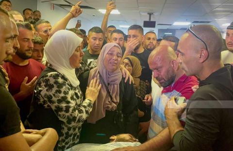 وداع الشهيد عبد الجواد صالح الذي استشهد برصاص الاحتلال في قرية ام صفا شمال رام الله.jpg