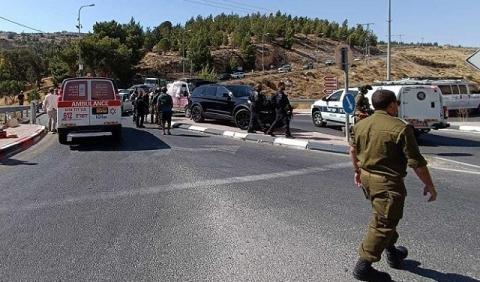 مكان عملية إطلاق النار قرب تقوع شرق بيت لحم.jpg