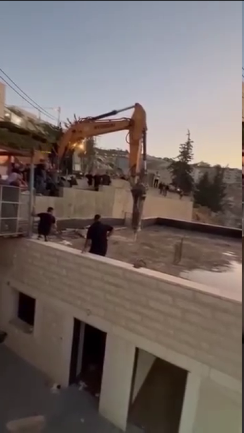 اجبار مقدسي ونجله على هدم شقتيهما في جبل المكبر واعقتال شاب من باب العمود