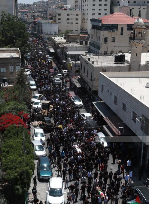 تشييع جثامين شهداء عدوان الاحتلال على مدينة جنين ومخيمها لمثواهم الاخير في المخيم  54.jpg