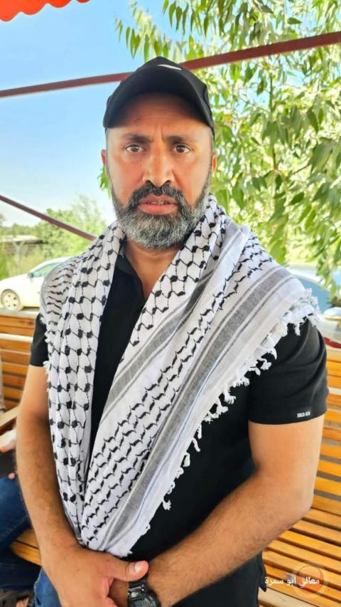 خالد جهيني السواركة يتنسم عبير الحرية.jpg