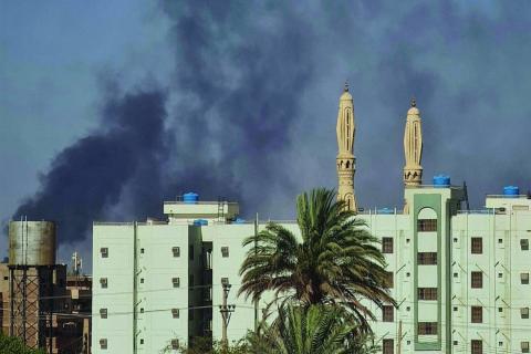 تصاعد القتال في مناطق جنوب الخرطوم (أ.ف.ب).jpeg