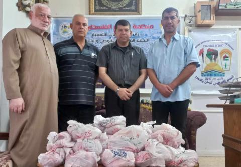 التجمع الفلسطيني للوطن والشتات يختتم حملة توزيع لحوم الأضاحي 1.jpg
