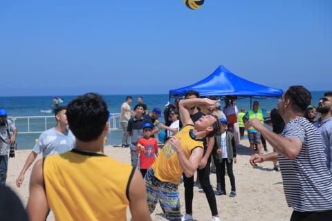 فعالية نجدّف من اجل كوكبٍ أزرق على شاطئ بحر غزة 11.jpg