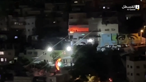 حريق بمنزل في سلوان بسبب قنابل الغاز