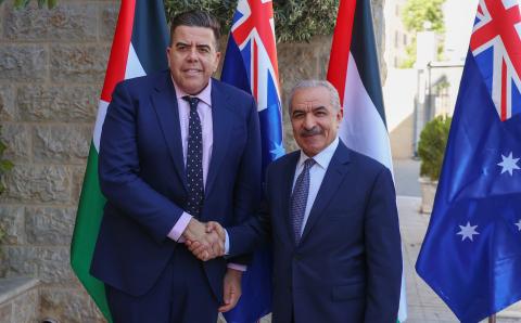 اشتية يدعو استراليا للاعتراف بدولة فلسطين