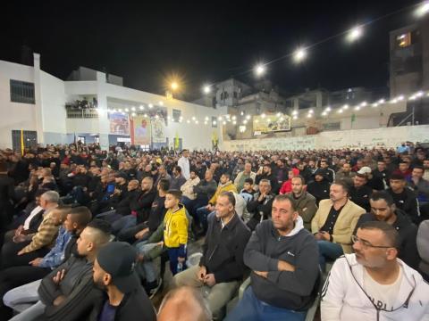 مهرجان تأبيني للشهيد قسم أبو سرية في مخيم جنين