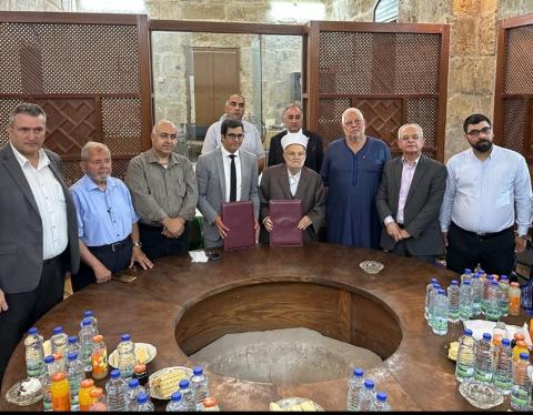 وكالة بيت مال القدس والهيئة الإسلامية العليا تتفقان على إحداث مكتبة وقفية توثيقية في المدينة المقدسة