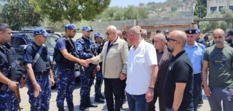 جنين: الشرطة تقبض على مشتبه فيهم بإتلاف مال الغير والإعتداء على مركز جبع