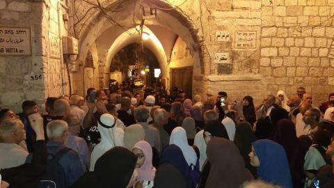 مسيرة المستوطنين الاستفزازية التي تجوب شوارع البلدة القديمة في القدس المحتلة. 11.jpg