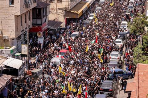 جنين تودع 9 من شهداءها في حشد مهيب.jpg
