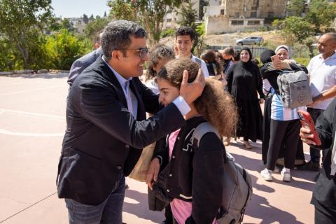 حفل استقبال على شرف الأطفال المقدسيين العائدين  من المغرب إثر اختتام المخيم الصيفي لوكالة بيت مال القدس