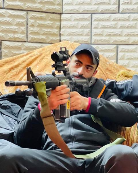 الشهيد أمير خليفة الذي قضى متأثرًا بجراح خطيرة أصيب بها برصاص الاحتلال في منطقة زواتا غرب  نابلس