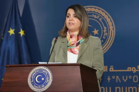المنقوش قالت إن اللقاء مع نظيرها الإسرائيلي عارض وغير رسمي وغير معد مسبقا (رويترز).webp