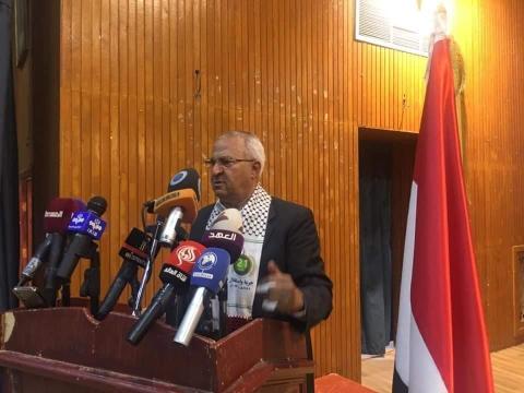 طلال  ناجي: المقاومة الفلسطينية في غزة والضفة متحدة في وجه الاحتلال.. "ونفخر بوجود اليمن ضمن محور المقاومة"