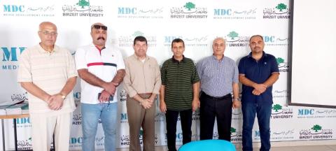 وفد التجمع الفلسطيني للوطن و الشتات يزور مركز دراسات التنمية في جامعة بير زيت
