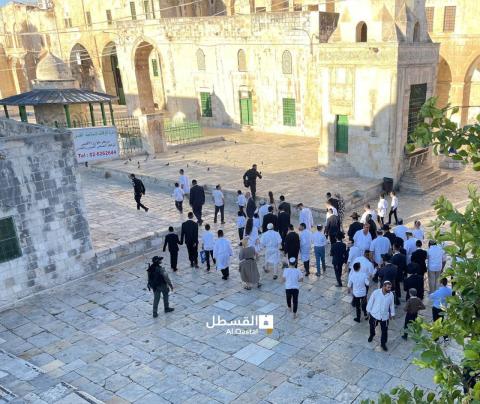 3اعتداء قوات الاحتلال على المرابطين والمرابطات قرب المسجد الأقصى المبارك.jpg
