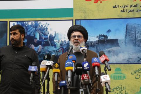 رئيس المجلس التنفيذي لحزب الله : لسنا على الحياد والمقاومون وجهوا تحيتهم إلى غزة في مزارع شبعا
