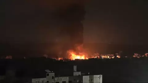 قصف عنيف لغزة (الجزيرة).webp