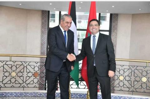 حسين الشيخ يلتقي وزير الخارجية المغربي.jpg