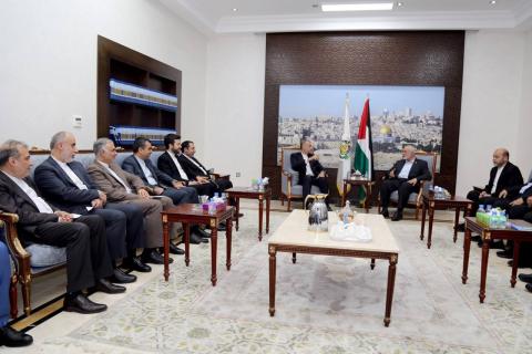 هنية واللهيان يبحثان في الدوحة تطورات معركة طوفان الأقصى
