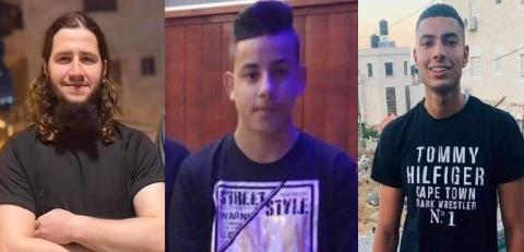 الشهداء  نبيل عبد الرؤوف حلبية (20 عاما)، وموسى ضياء موسى زعرور (22 عاما)، ومهند أحمد عفانة (20 عاما.jpg