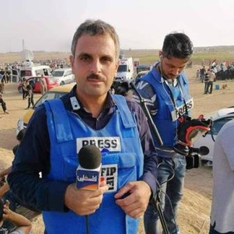 استشهاد الصحفي محمد أبو حطب مراسل تلفزيون فلسطين.jpg
