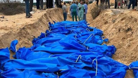 مقبرة جماعية لمئة فلسطيني كان يحتجزهم الجيش الإسرائيلي