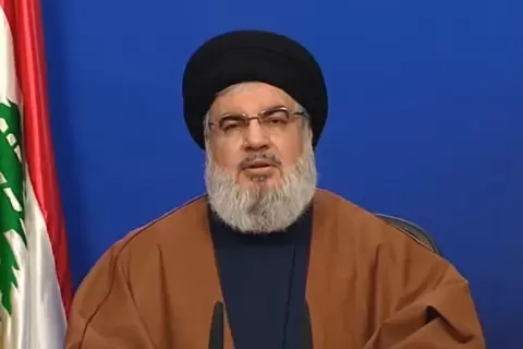 حسن نصر الله .. الاحتلال لم يحقق أي هدف من الأهداف التي أعلن عنها في غزة (الجزيرة).webp