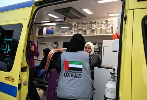 الامارات تنقل جرحى من غزة وتقدم لهم الرعاية