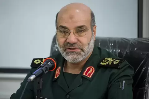 العميد محمد رضا زاهدي أحد قادة فيلق القدس (وكالة أنباء فارس).webp