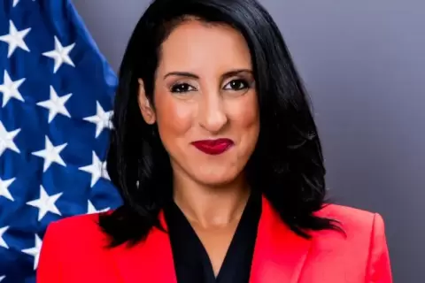 المتحدثة الناطقة بالعربية باسم وزارة الخارجية الأميركية هالة غريط (موقع وزارة الخارجية الأميركية).webp