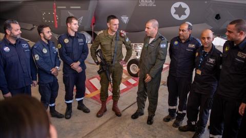 وفق كلمة مصورة بالإنجليزية لرئيس الأركان الإسرائيلي من قاعدة