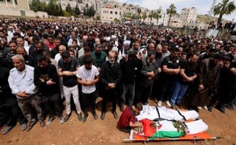 نابلس: تشييع جثماني بني فاضل وبني جامع إلى مثواهما الأخير
