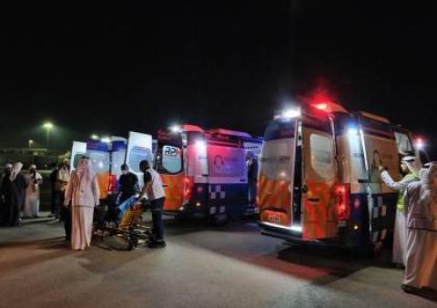 الجرحى الغزيين في الامارات - الدفعة الخامسة عشر من الاجلاء