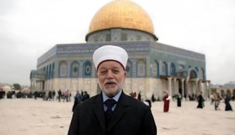 المفتي العام للقدس والديار الفلسطينية، رئيس مجلس الإفتاء الأعلى، الشيخ محمد حسين.jpg