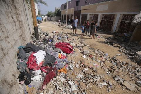 قصف في مدينة دير البلح