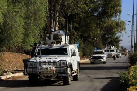 آلية تابعة لقوات «يونيفيل» جنوب لبنان (د.ب.أ)