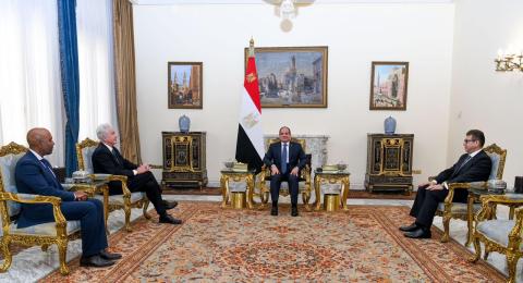 استقبال الرئيس المصري