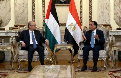 رئيس الوزراء الفلسطيني والمصري