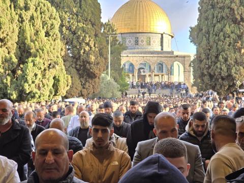 صلاء العيد في المسجد الأقصى