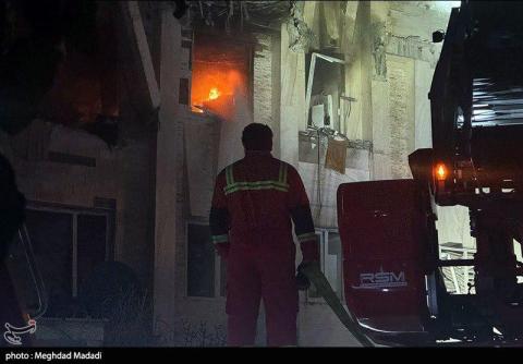 جانب من الاضرار فب طهران