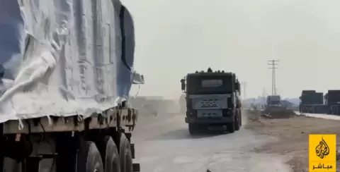 الشاحنات التجارية الوسيلة الرئيسية لتهريب المخدرات داخل القطاع (الجزيرة مباشر).webp