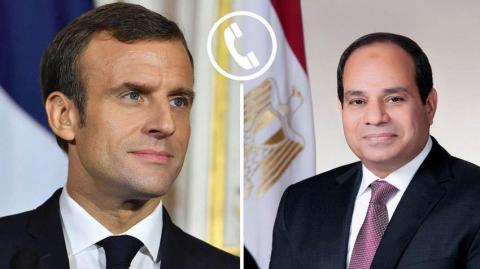 تلقى الرئيس عبد الفتاح السيسي، اليوم، اتصالا هاتفيًا من الرئيس إيمانويل ماكرون، رئيس الجمهورية الفرنسية..jpg