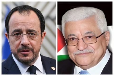 الرئيس محمود عباس أبومازن يتلقى اتصالا هاتفيا من رئيس قبرص نيكوس خريستودوليدس.jpg