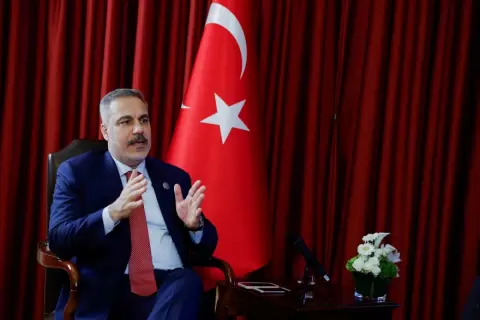 وزير الخارجية التركي هاكان فيدان لرويترز.webp