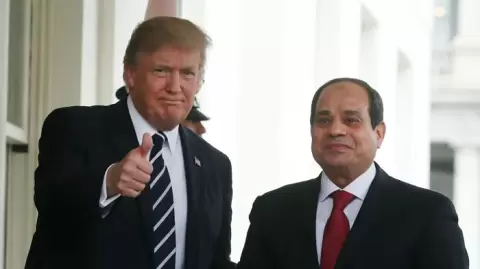 الرئيس المصري عبدالفتاح السيسي ونظيره الأمريكي دونالد ترامب.webp