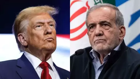 دونالد ترامب ومسعود بزشكيان.webp